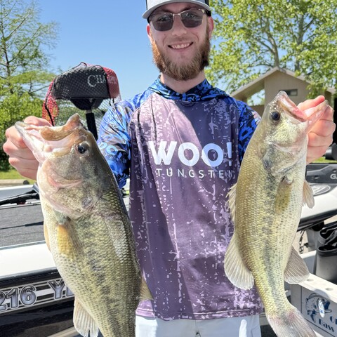Wyatt Peterson - Sunday (overall winner with 11.94 lbs and 2nd Big Bass of 4.06 lbs).